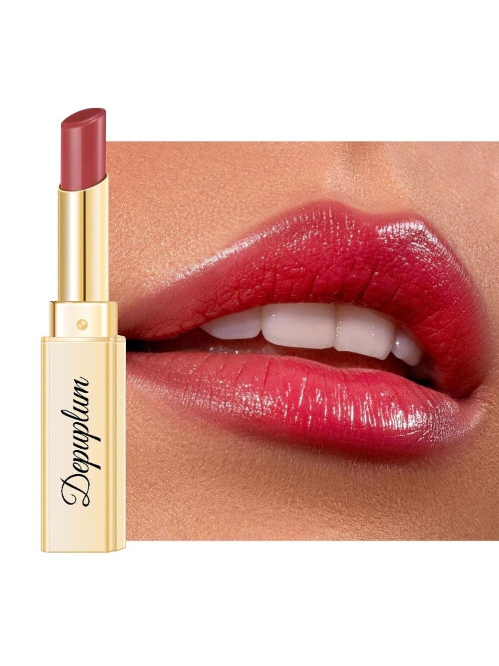 Women's DM98 Cherry Plum Glow Reviver Moisture Lip Gloss Creamy Tinted Lip Balm